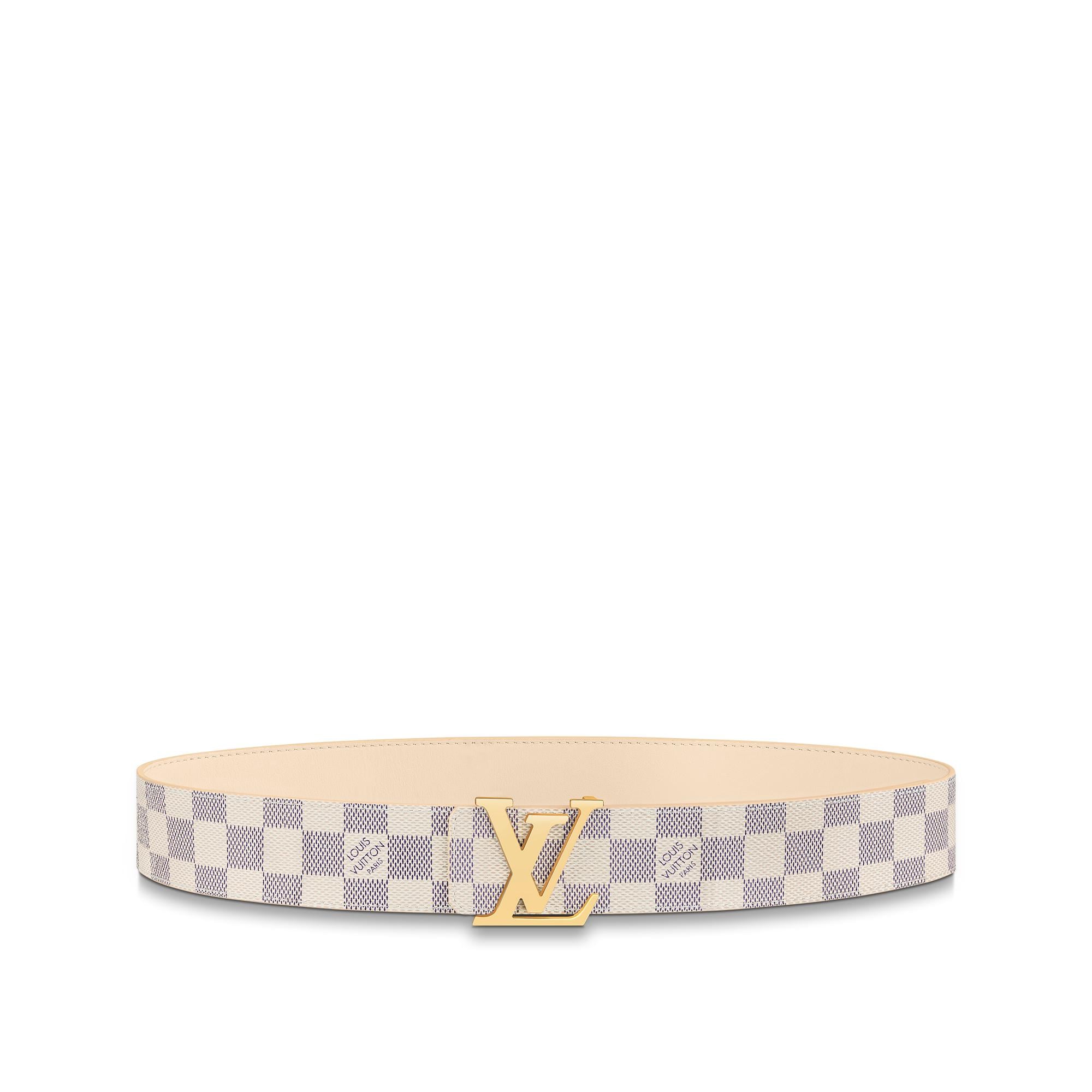 ベルト・LV イニシャル 40MM リバーシブル ダミエ・アズール｜ルイ